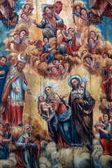 Nossa Senhora da Purificao's church ceiling fresco