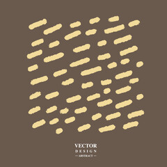 Abstract random short-term, hand-dry brush style, design material, painted dots, vector 