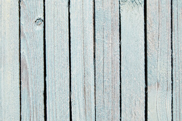 Wooden background with old rough blue planks