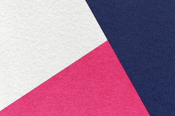Texture of craft navy blue, white and lilac shade color paper background, macro. Vintage abstract...