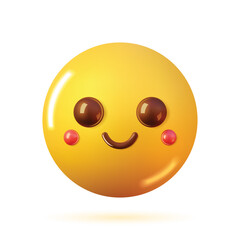 Fototapeta premium 3d vector smile set.