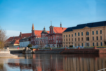 wroclaw, poland - spring 2022 beautiful city view. sights of the old town