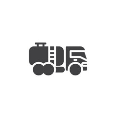 Tank truck vector icon