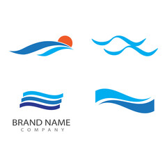 River vector icon illustration logo design