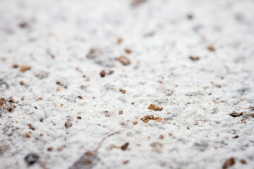 Extreme closeup of gray handmade paper