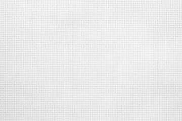 Fabric canvas woven texture background in pattern light white color blank. Natural gauze linen, carpet wool and cotton cloth textile