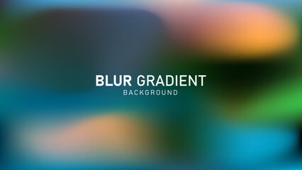 Colorful modern gradient blur background design