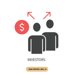 investors icons  symbol vector elements for infographic web