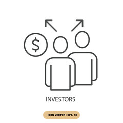 investors icons  symbol vector elements for infographic web