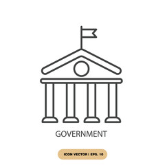 government icons  symbol vector elements for infographic web