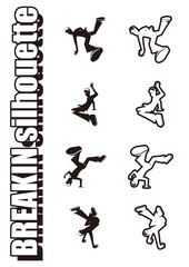 BREAK DANCE SILHOUETTE