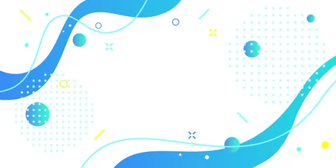 Gordijnen Abstract 夏の抽象的な壁紙、おしゃれなベクターイラスト背景素材  © and4me