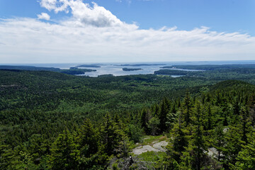 Fototapeta premium view from the top of the mountain