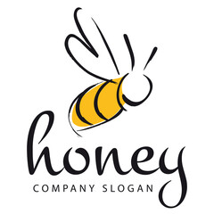 honey bee - obrazy, fototapety, plakaty