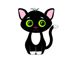 Vector cat icon. Nature, animals.