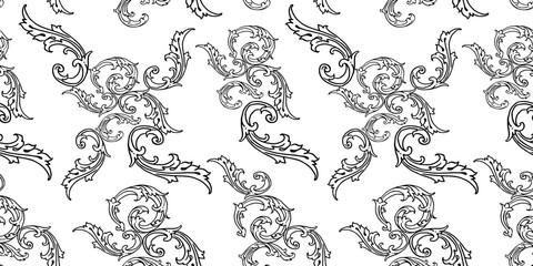 Naklejka premium seamless pattern with leaves vector for card fabric decoration illustration