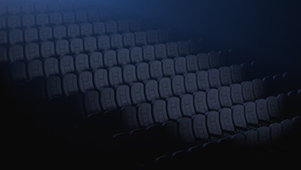 Fototapeta premium Empty auditorium. Suitable for background or illustration