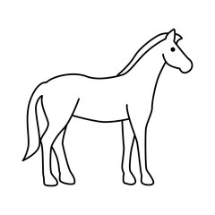 Obraz na płótnie Canvas Horse icon vector design template.