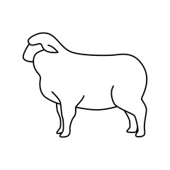 Lamb icon vector design template.