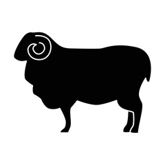 Sheep icon vector design template.