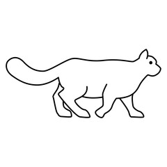 Cat icon vector design template.