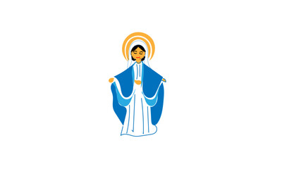 Assumption Of Mary vector designs for banner, cards, greetings, t-shirts..