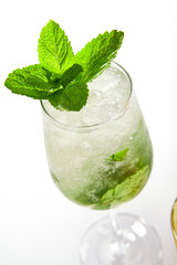 Mojito cocktail close up