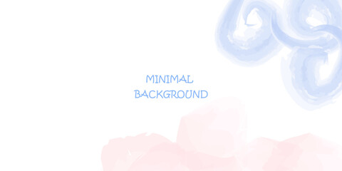 Pink and blue watercolor background. Translucent soft powdery tones and textures. Concept. Vector illustration, eps