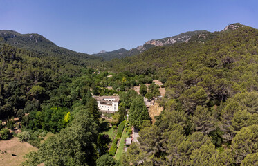 Fototapeta premium Sa Granja, manor in Superna valley, Esporlas, Majorca, Spain