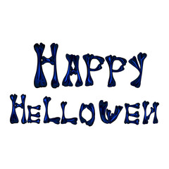 Happy Halloween, boo banner or party invitation background, scoop, cobweb, boo. Vector illustration. Place for text, blank for designers, lettering