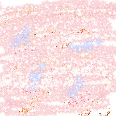 Orange blue glitter sparkle art