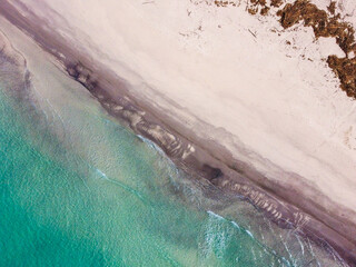 aerial view of the sea coast