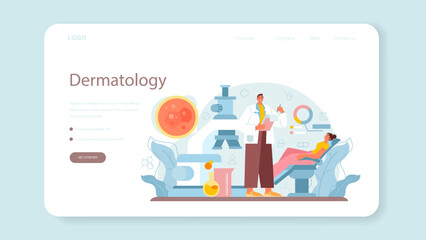 Dermatologist concept. Dermatology, skin care specialist. Face or body