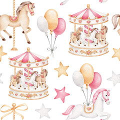 merry go round carousel pattern © Victoria
