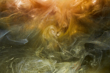 Liquid fluid art abstract background. Mix of dancing acrylic paints underwater © amixstudio