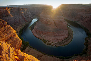 Grand canyon, National Park. Glen Canyon. Famous hiking place. Horseshoe Bend by Grand Canyon.