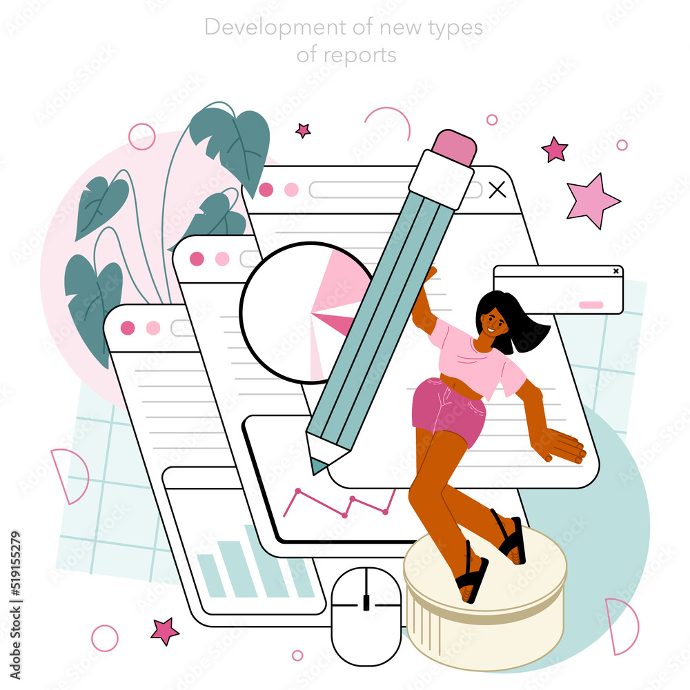 Poster website analyst concept. web page analysis and optimization