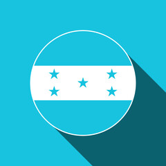 Country Honduras. Honduras flag. Vector illustration.