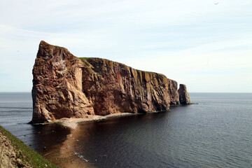 View of Percé rock, Percé Quebec Canada
