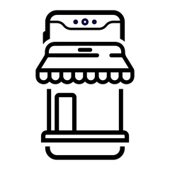Mobile, store, app icon