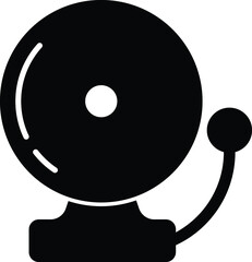  School Bell Vector Icon Illustration