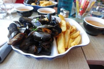 assiette de moules bretonne