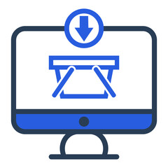 Online, cart, ecommerce icon