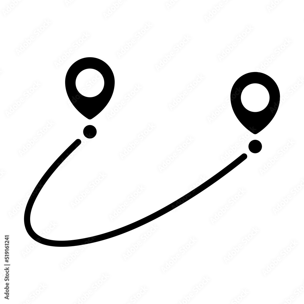 Poster pin map line. navigation pointers. vector illustration isolated on white.