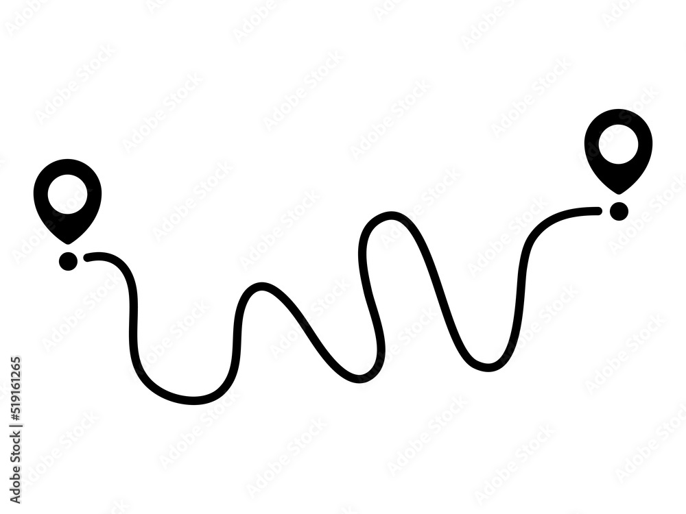 Poster pin map line. navigation pointers. vector illustration isolated on white.