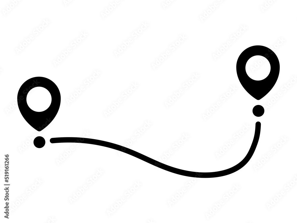 Poster pin map line. navigation pointers. vector illustration isolated on white.