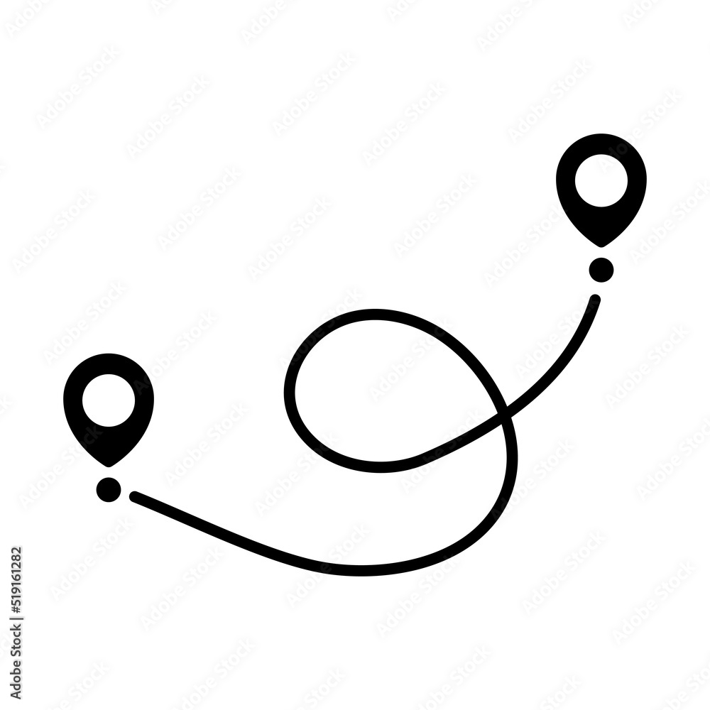 Poster pin map line. navigation pointers. vector illustration isolated on white.