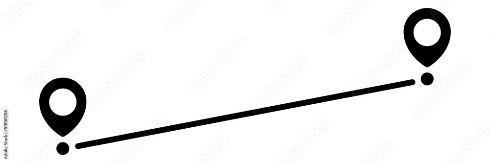 Poster pin map line. navigation pointers. vector illustration isolated on white.
