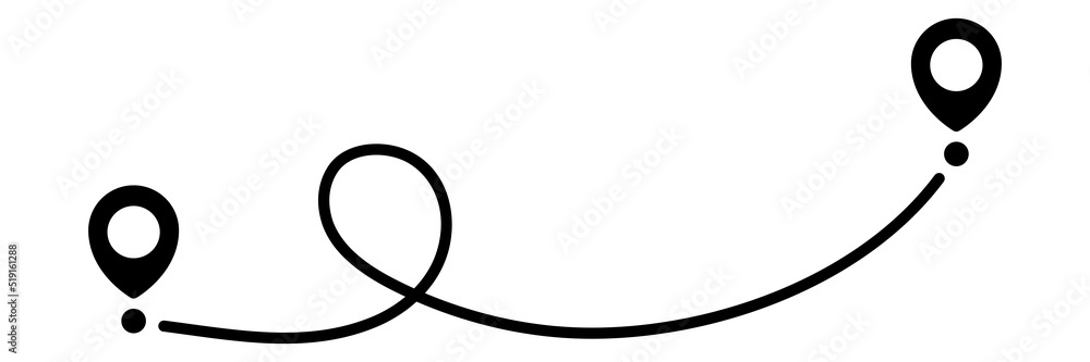 Poster pin map line. navigation pointers. vector illustration isolated on white.