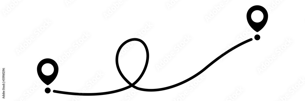 Poster pin map line. navigation pointers. vector illustration isolated on white.